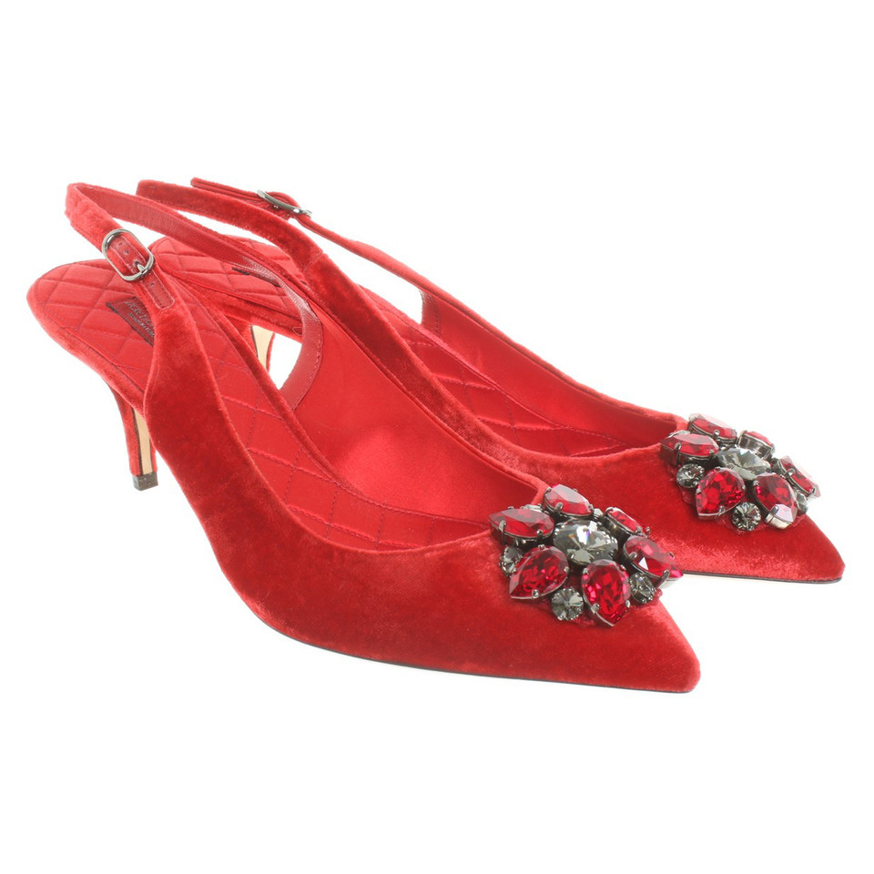 Dolce & Gabbana Sling-pumps en rouge