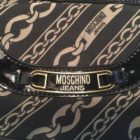 Moschino Sac à main Jacquard / cuir verni
