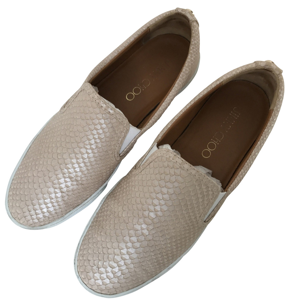 Jimmy Choo Slippers in reptile leather look