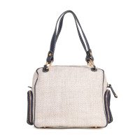 Tod's Canvas T-Bag Media Tote