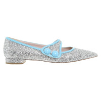 Miu Miu Slipper met glittertoepassingen