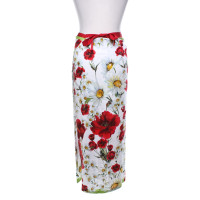 Dolce & Gabbana Gonna a portafoglio con stampa floreale