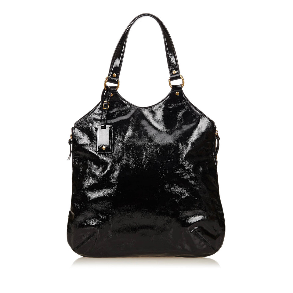 Yves Saint Laurent Patent Leather Sac Metropolis