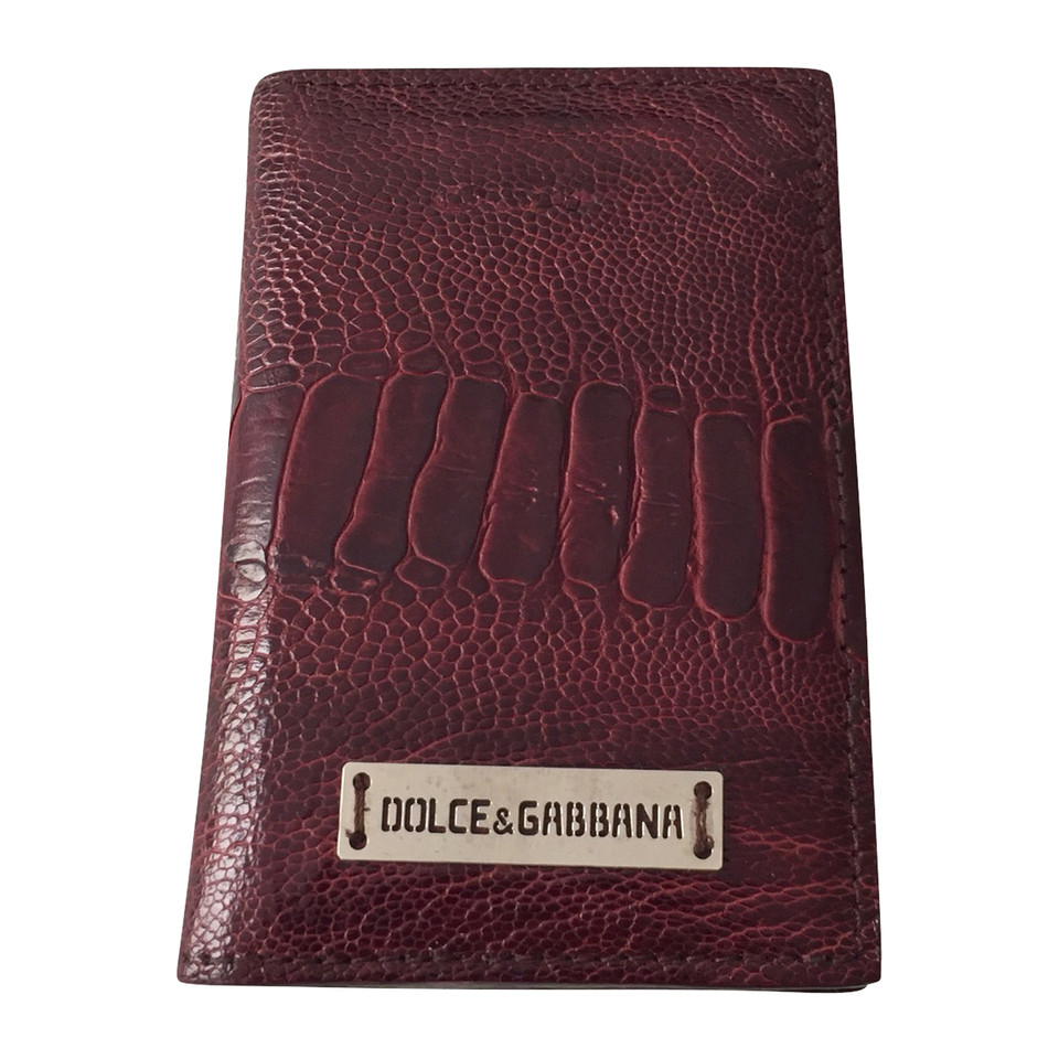 Dolce & Gabbana Card case from ostrich leather