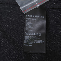 Karen Millen pantaloni stropicciati in nero