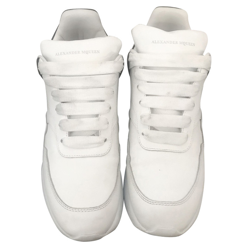 white and grey alexander mcqueen trainers