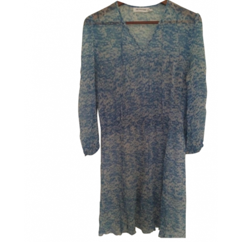Isabel Marant Etoile Silk dress in blue and white