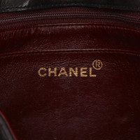 Chanel Straight Stitch Lammfell Leder Überschlagtasche