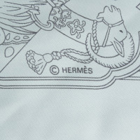 Hermès Zijden sjaal in lichtblauw
