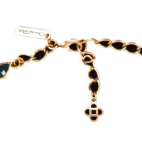 Oscar De La Renta Necklace with floral jewelery stones