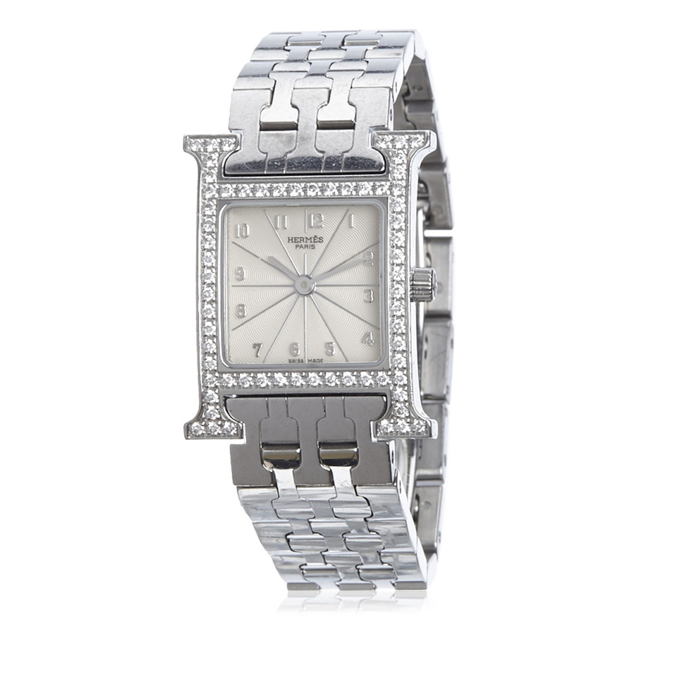 Hermès Diamond Heure H PM Watch