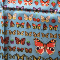 Gianni Versace Sciarpa di seta con le farfalle