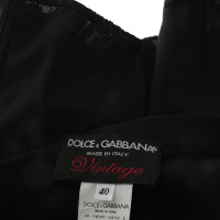 Dolce & Gabbana Vintage-Rock in Schwarz