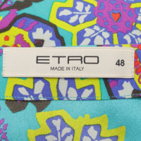 Etro Robe à motifs multicolore