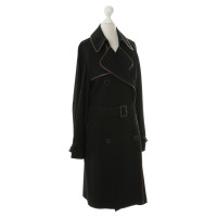 Hermès Trench coat with leather piping