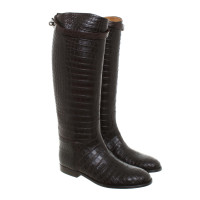 Hermès Crocodile boots
