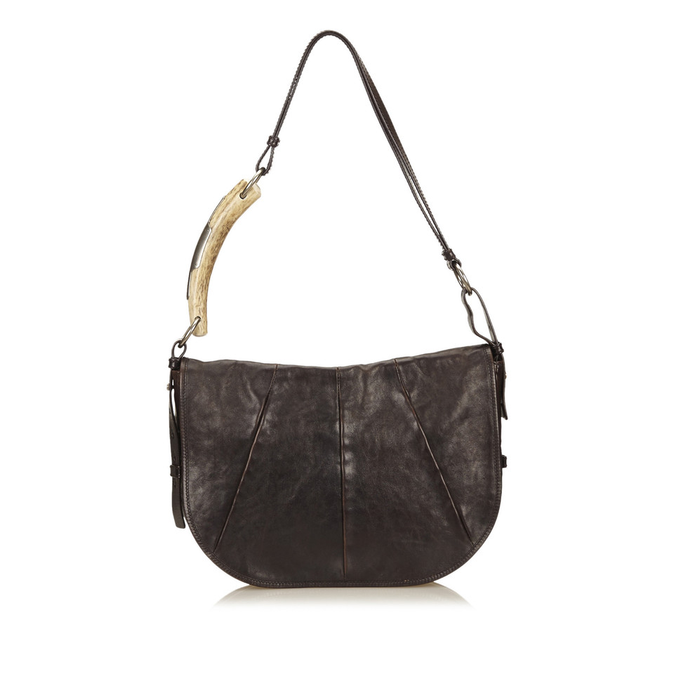 Yves Saint Laurent Leather Mombasa Shoulder Bag