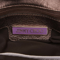 Jimmy Choo Woven Metallic Leather Shoulder Bag