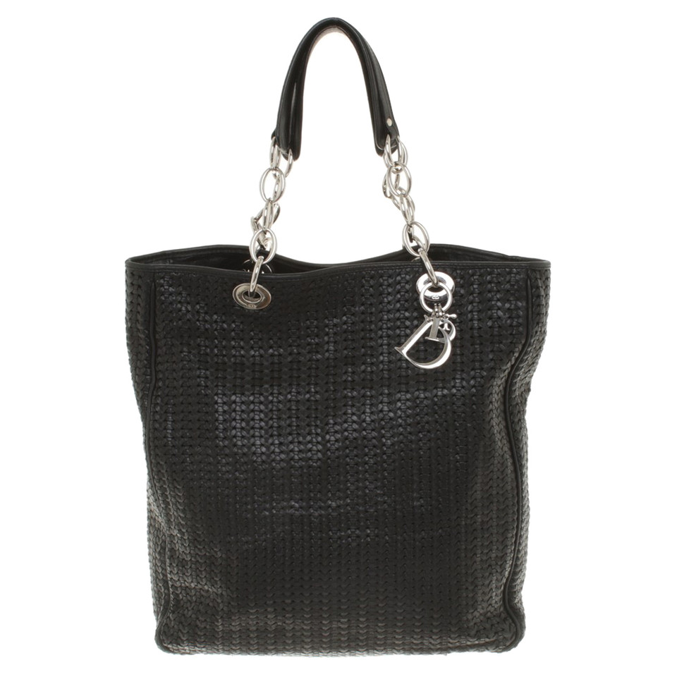 Christian Dior Tote Bag con basketweave