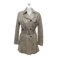 Cinque Lederjacke in Beige-Grau