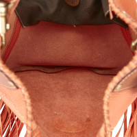 Mulberry Fringed Leather Shoulder Bag