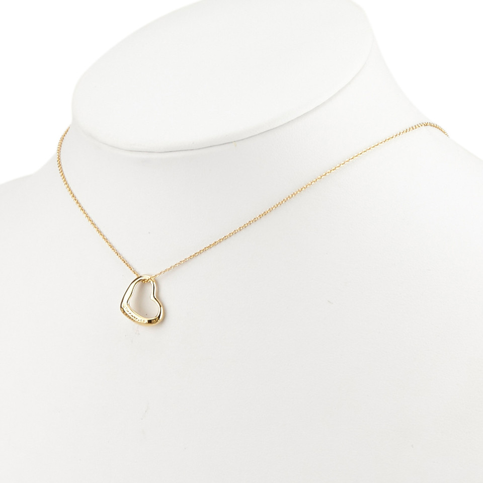 Tiffany & Co. 18K Pendentif coeur ouvert collier