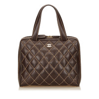 Chanel Surpique Leather in Brown