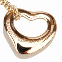 Tiffany & Co. 18K Open Heart Pendant Necklace