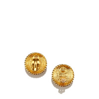 Chanel Orecchini a clip in chiusura oro-tono perla di Faux