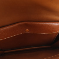 Hermès Faco aus Leder in Braun