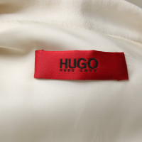 Hugo Boss Kleid aus Viskose in Creme