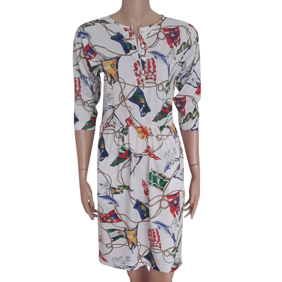 Hermès Midi-Kleid mit Print