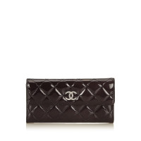 Chanel Quilted Patent Leather Wallet