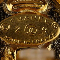 Chanel Faux Pearl Goud-Tone Clip-On Oorbellen