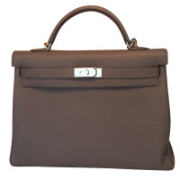 Hermès Kelly Bag 40 Leather in Grey