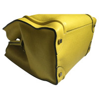 Céline Boston Bag aus Leder in Gelb