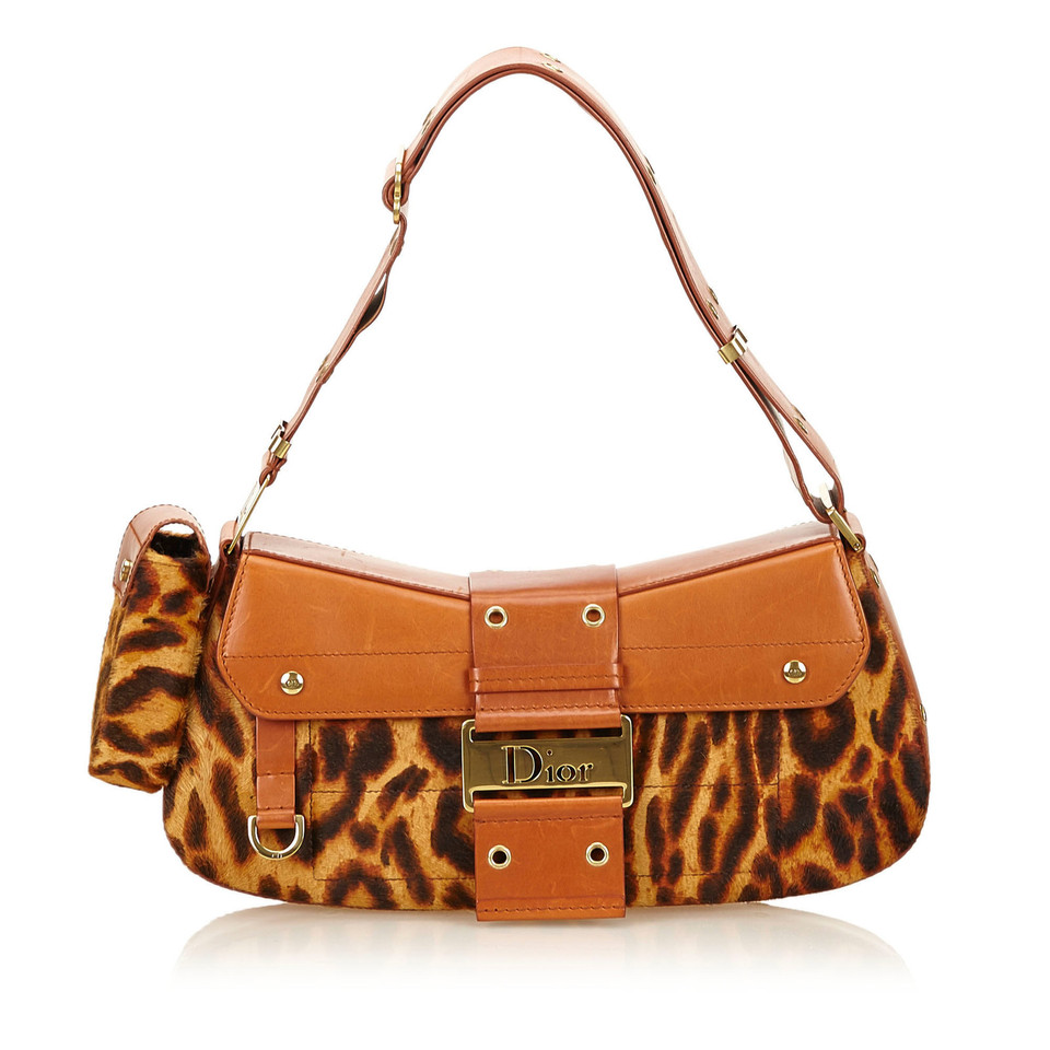 Christian Dior Leopard Ponyhair Shoulder bag