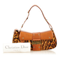 Christian Dior Leopard Ponyhair Umhängetasche