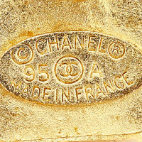 Chanel Gold-Tone CC Clip-On Ohrringe