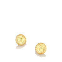 Chanel Orecchini Clip-On Gold-Tone CC
