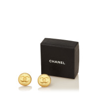 Chanel Gold-Tone CC Clip-On Earrings