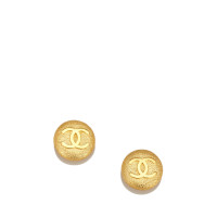 Chanel Orecchini Clip-On Gold-Tone CC