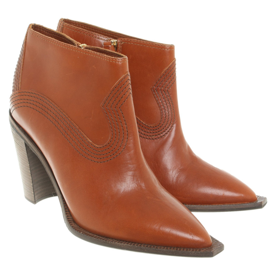 Hugo Boss Ankle boots in red-brown