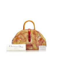 Christian Dior Printed Suede Saddle Dome