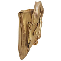 Moschino Gold color clutch