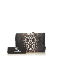 Alexander McQueen Leopard Print Gradient PVC Chain Shoulder Bag