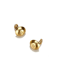 Chanel Gold-Tone CC Clip-On Earrings