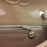 Chanel Classic Flap Bag Mini Square en Cuir en Ocre