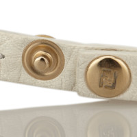 Fendi Leather Selleria Double Wrap Bracelet