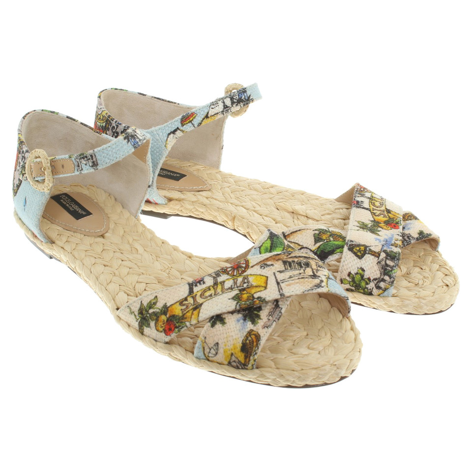 Dolce & Gabbana Sandals with print